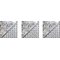 Вставка СТУДИО Берген Комплект стеклянных вставок (3шт/компл.) серый 4,5х4,5