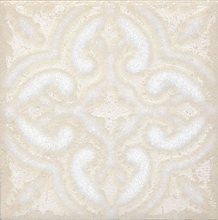 STG\B408\1266 | Вставка Амальфи орнамент белый 9,9х9,9
