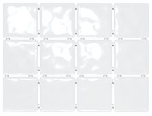 1236 | Бриз белый, полотно 30х40 из 12 частей 9,9х9,9