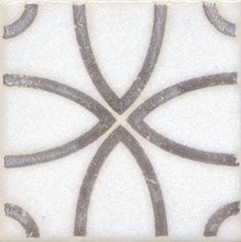 STG\A405\1266 | Вставка Амальфи орнамент коричневый 9,9х9,9