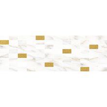 Aragon Декор мозаичный белый золото MM60157  20*60